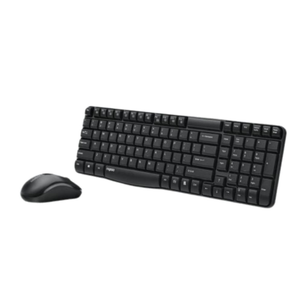 Rapoo Wireless Keyboard & Mouse X1800s - Black
