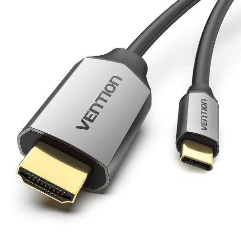 Vention Type-C to HDMI Cable 2M Black Metal Type  VEN CGSBH