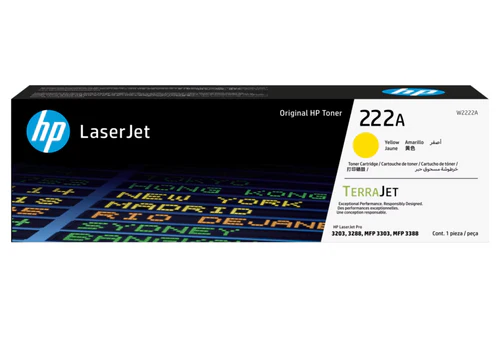 HP 222A Yellow Original Laserjet Toner Cartridge-W2222A