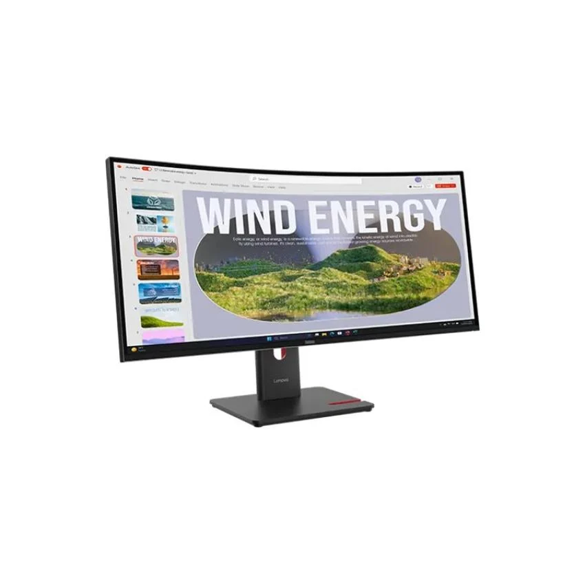 Lenovo ThinkVision T34WD-40 34"Ultrawide QHD Curved Monitor - 64AEGAT1UK
