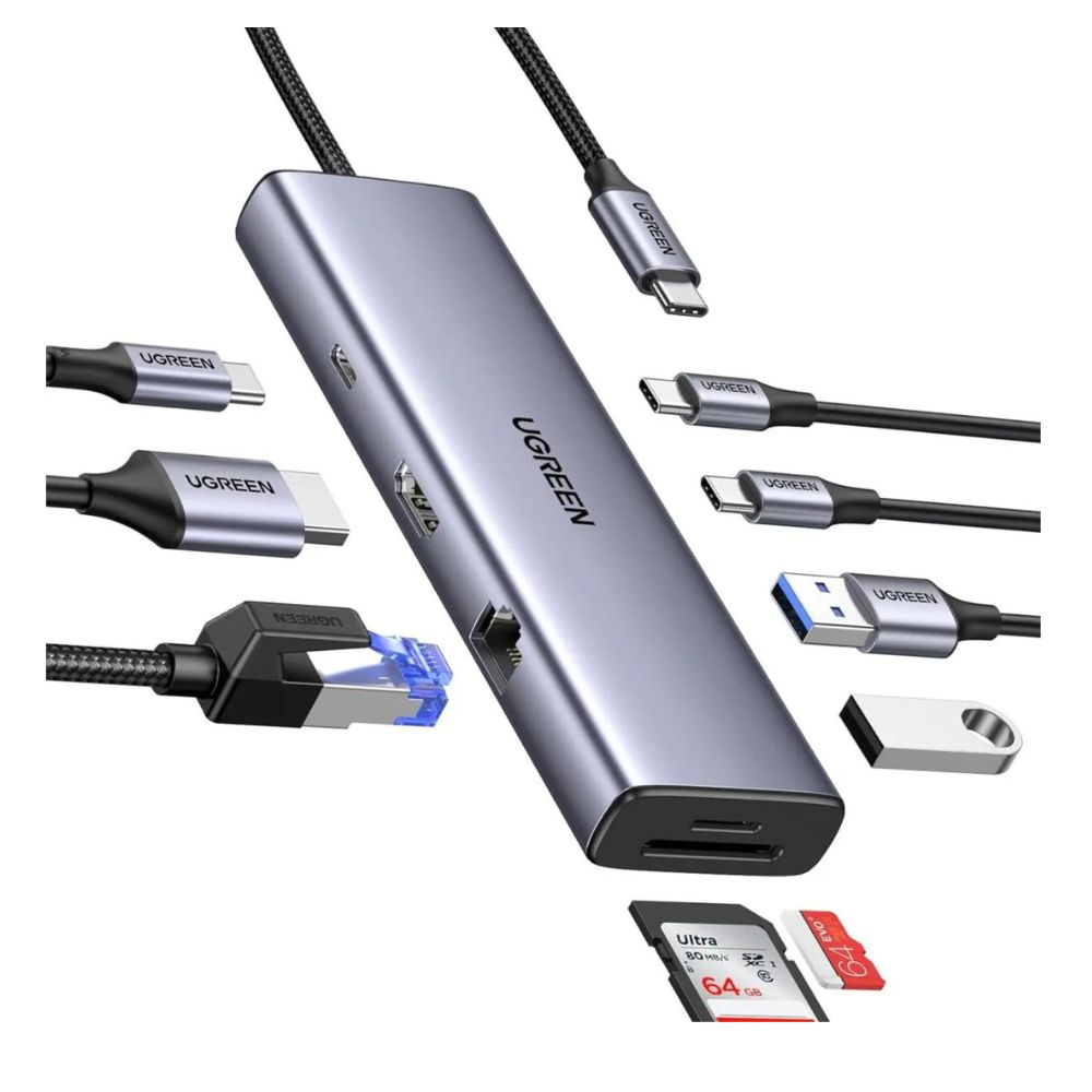UGREEN CM498 9- In- 1 Docking Station 100W PD Converter 15600