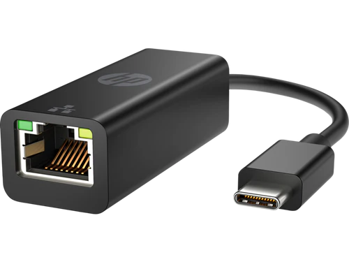 HP USB-C to RJ45 Adapter - Black - V7W66AA