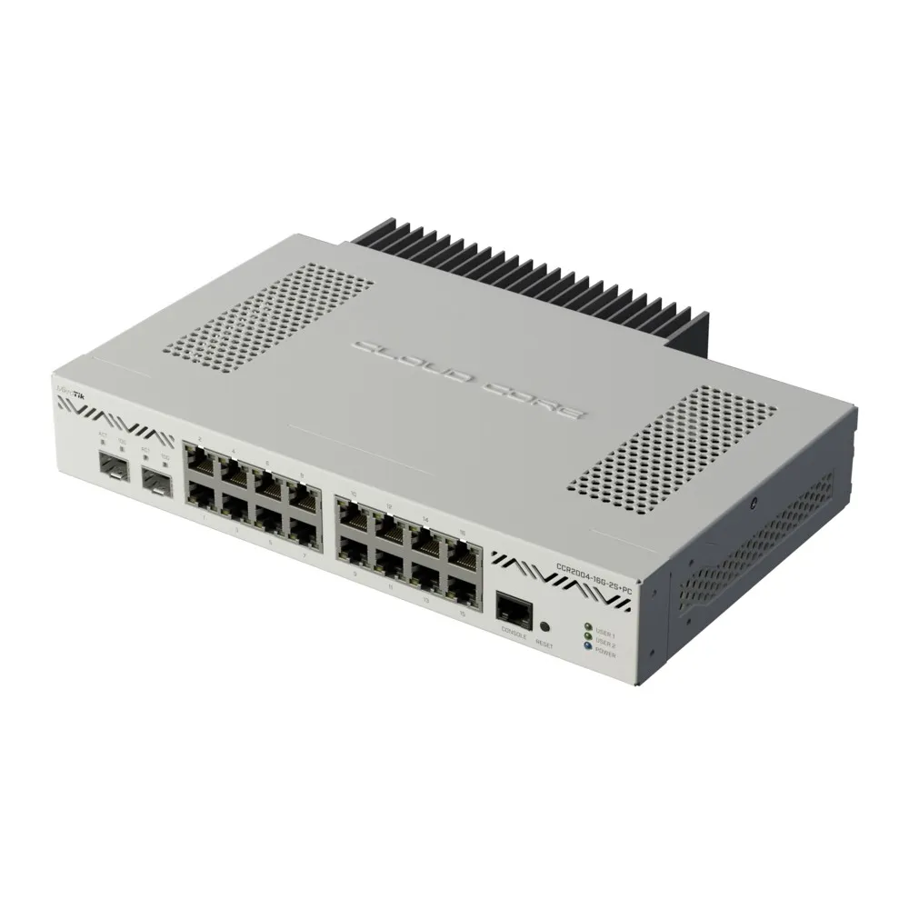 MikroTik CCR2004-16G-2S+PC Ethernet Router 16×Gigabit Ethernet Ports