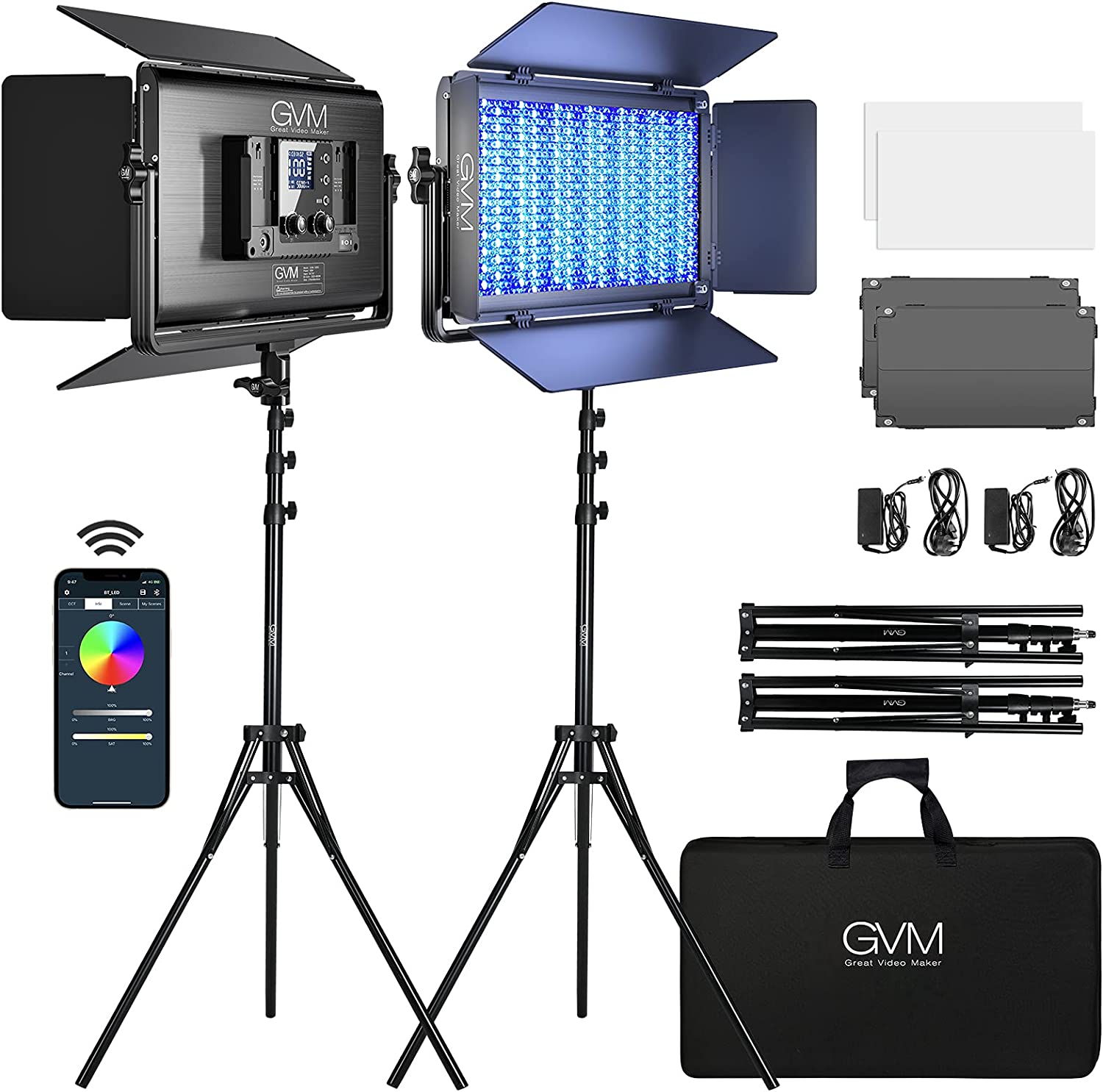 GVM 1500D 2L LED Video Light