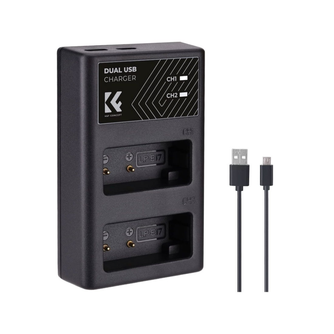 K&F LP -E17 BATTERY DUAL CHARGER