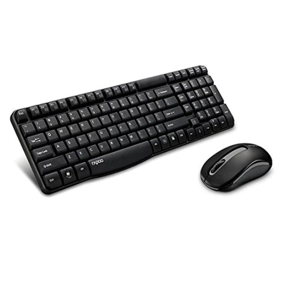 Rapoo Wireless Keyboard & Mouse X1800s - Black