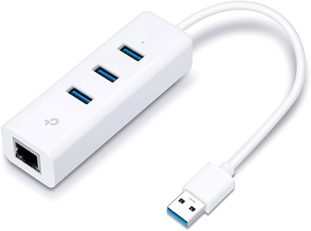 TP-Link USB 3.0 to 3-Port Hub & Gigabit Ethernet Adapter 2 in 1 USB Adapter