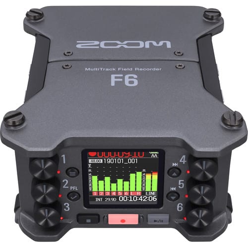 Zoom F6 6-Input / 14-Track Multitrack Field Recorder