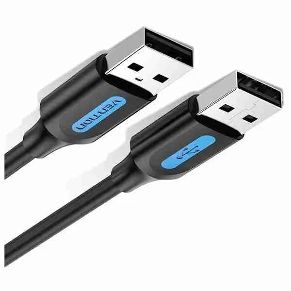 Vention USB 2.0 A Male to A Male  Cable 1.5M Black PVC Type-VEN COJBG