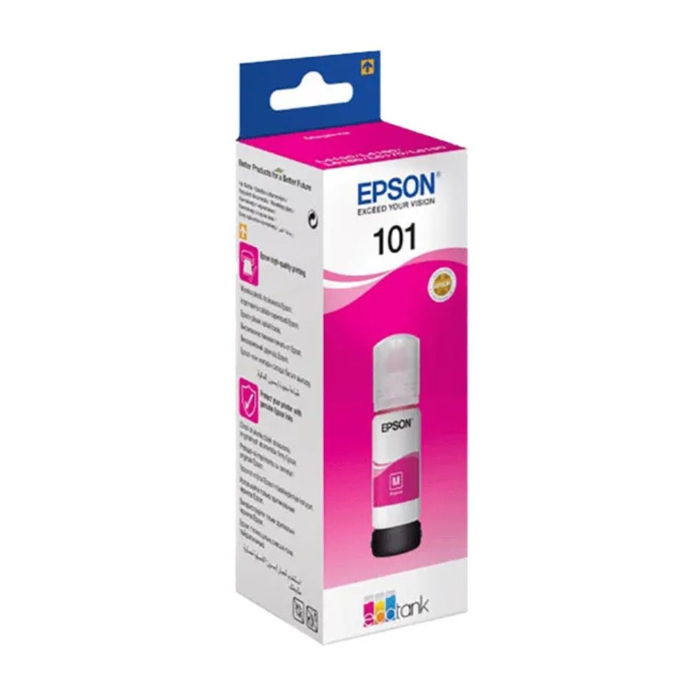 EPSON 101 Magenta Ink Bottle for L4150, L4160, L6160, L6170, L6176, L6190 - 70ml - C13T03V34A