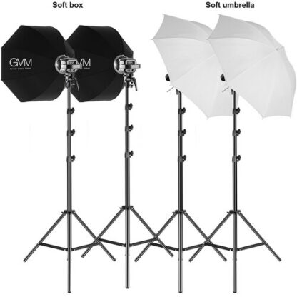GVM P80S II 4 LIGHT 4 X P80S FIXTURE LED VIDEO LIGHT