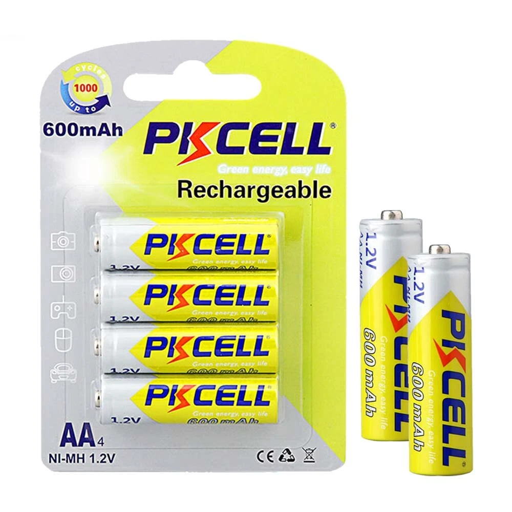 PK CELL AA RECHARGEABLE PACK OF 4 BATTERIES ONLY