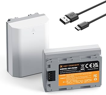 K&F NP-FZ100 Battery with 2600mAh Capacity and Type-C Fast Charging