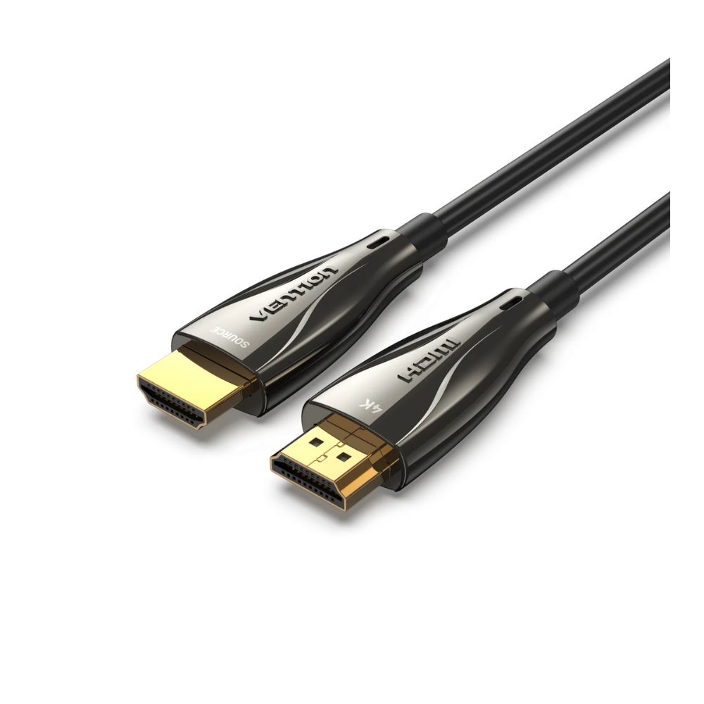Vention Fiber Optical 4K  Engineering Male to Male Cable 50M Black-VEN ALABX