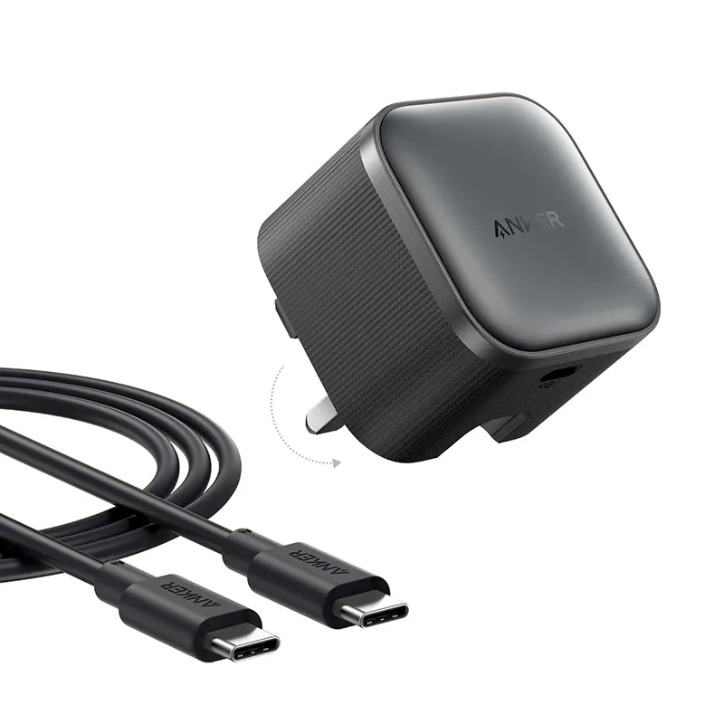 ANKER NANO CHARGER(45W) WITH USB-C CABLE BLACK