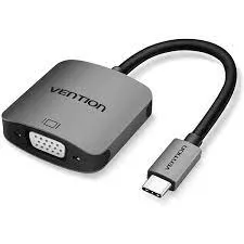 Vention Type-C to VGA Adapter 0.15M Black ABS Type  VEN TDDBB