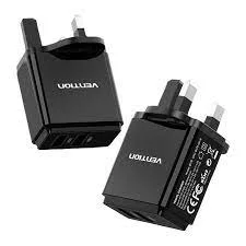 Vention Two-Port  USB(A+C) Wall Charger 18W/20W-VEN QC67-UK-B