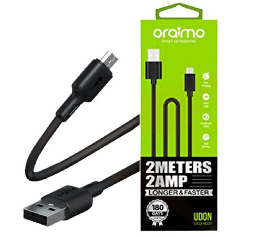 Oraimo OCD-M56 Data cable 2 meter Fast Charging 5V2A Micro USB