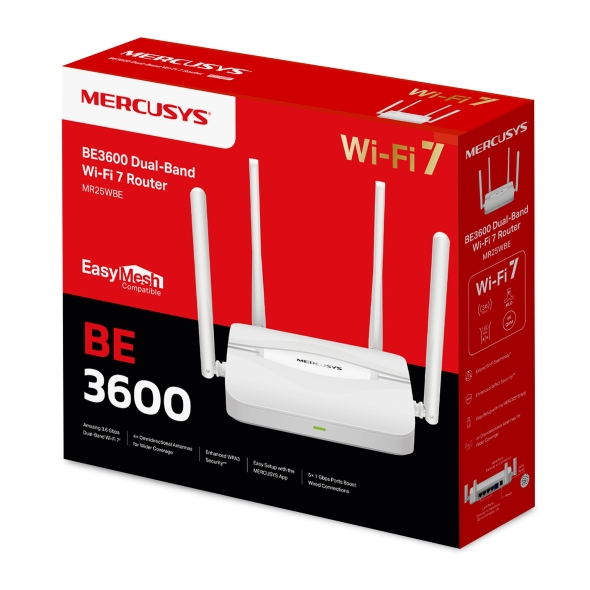 Mercusys MR25WBE BE3600 Dual-Band Wi-Fi 7 Router