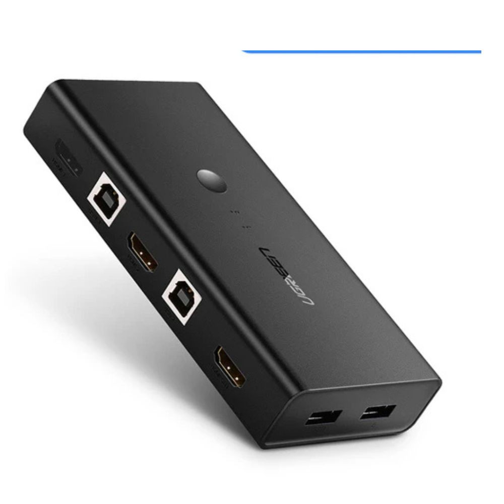 UGREEN CM200 HDMI Switch Box 2 In 1 Out KVM Switching - 50744