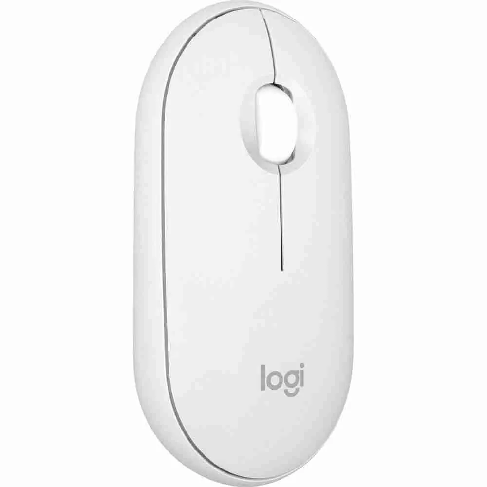Logitech M350s Pebble Bluetooth Mouse - Tonal White - 910-007013
