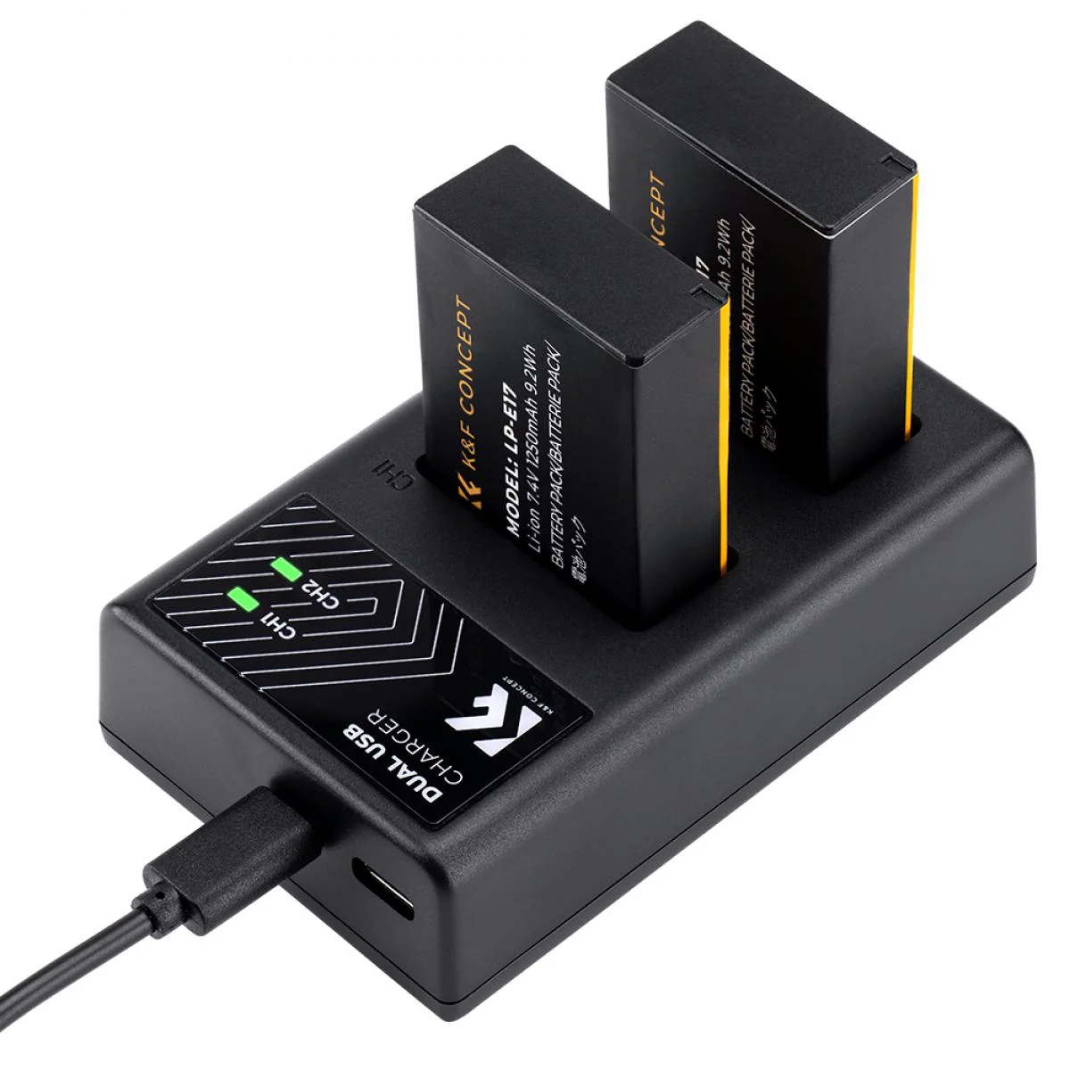 K&F LP-E17 DUAL BATTERY & CHARGER-KF28.0014