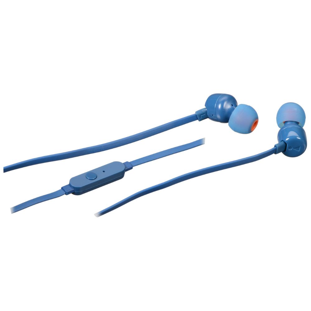 JBL TUNE 110 Earphones Blue - JBLT110BLU