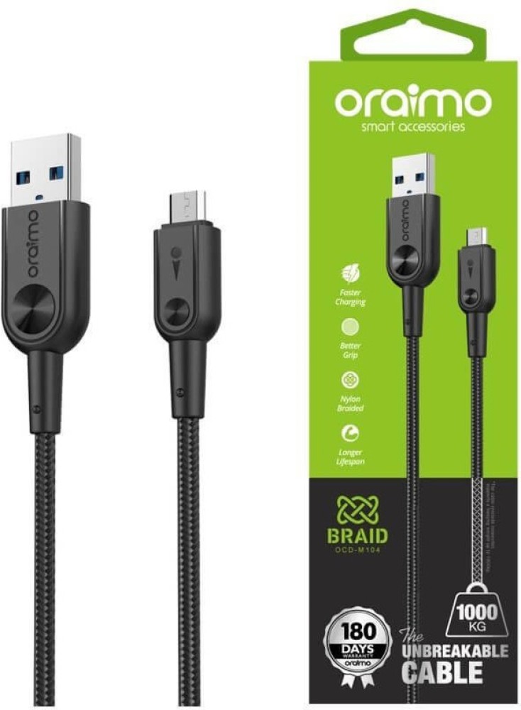 Oraimo OCD-M56 Data cable 2 meter Fast Charging 5V2A Micro USB