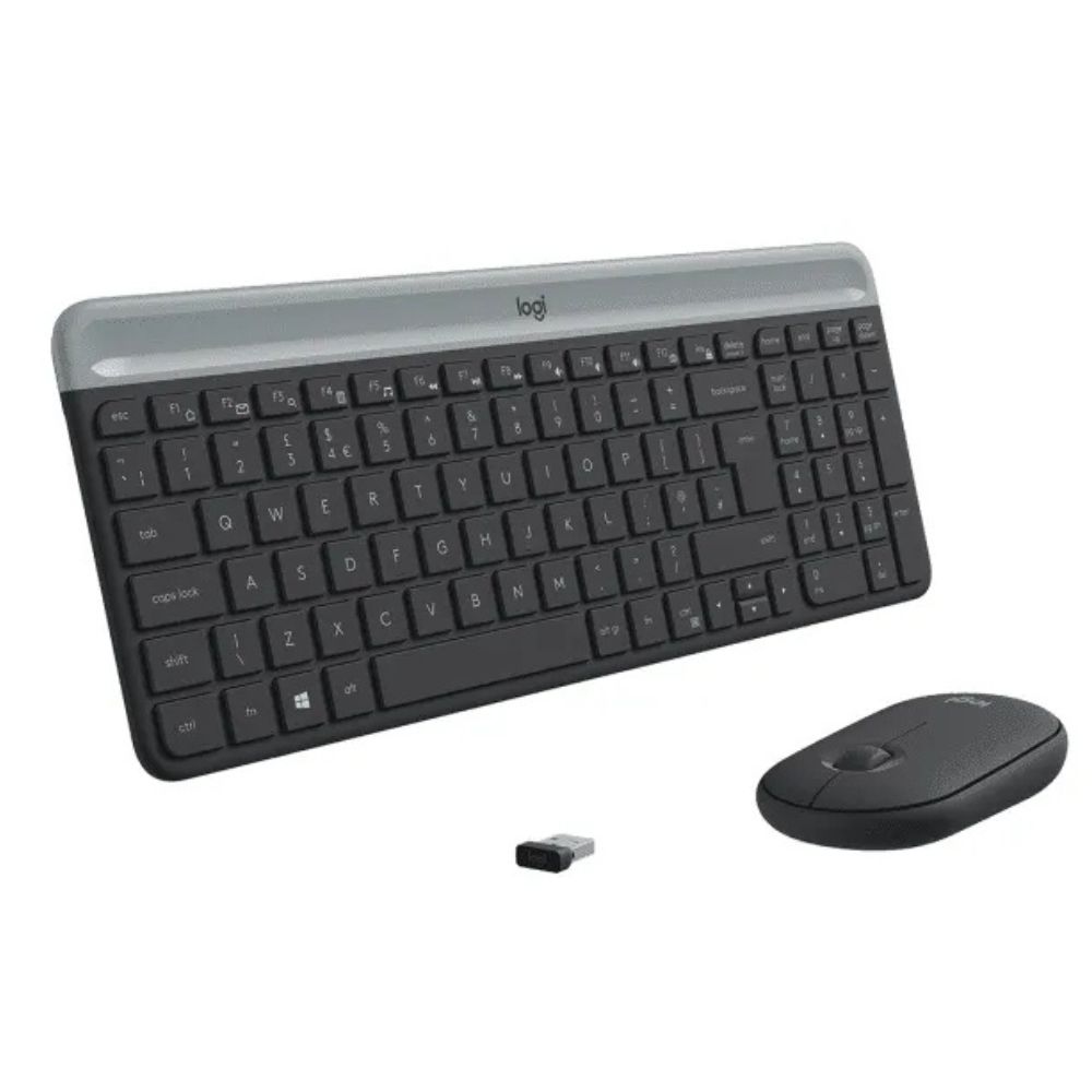 Logitech MK470 Slim Wireless Keyboard and Mouse Combo - Graphite - 920-009204