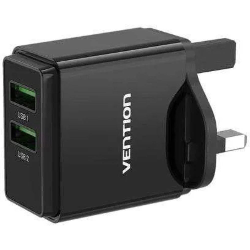 Vention Two-Port Wall Charger (18W/18W) UK-Plug VEN FBAB0-UK