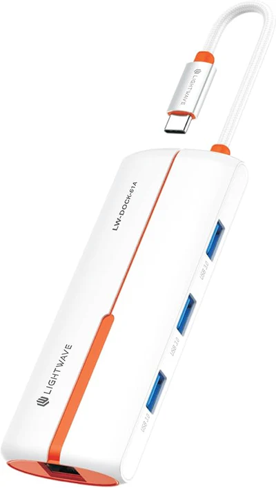 Light Wave  USB-C MULTI-FUNCTIONAL 6-in-1 Docking Station LW-DOCK-61A