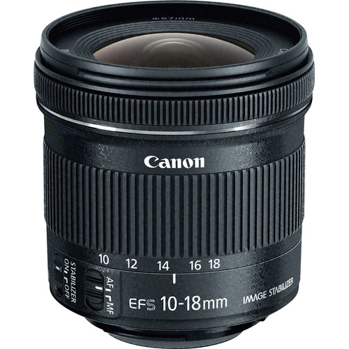 CANON EF-S 10-18MM F/4.5-5.6 IS STM LENS