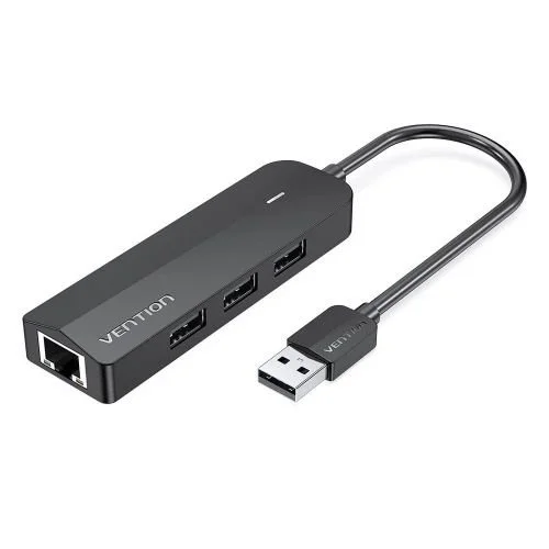 Vention 4-Port USB 3.0 Hub 0.5M Black- VEN CHKBB