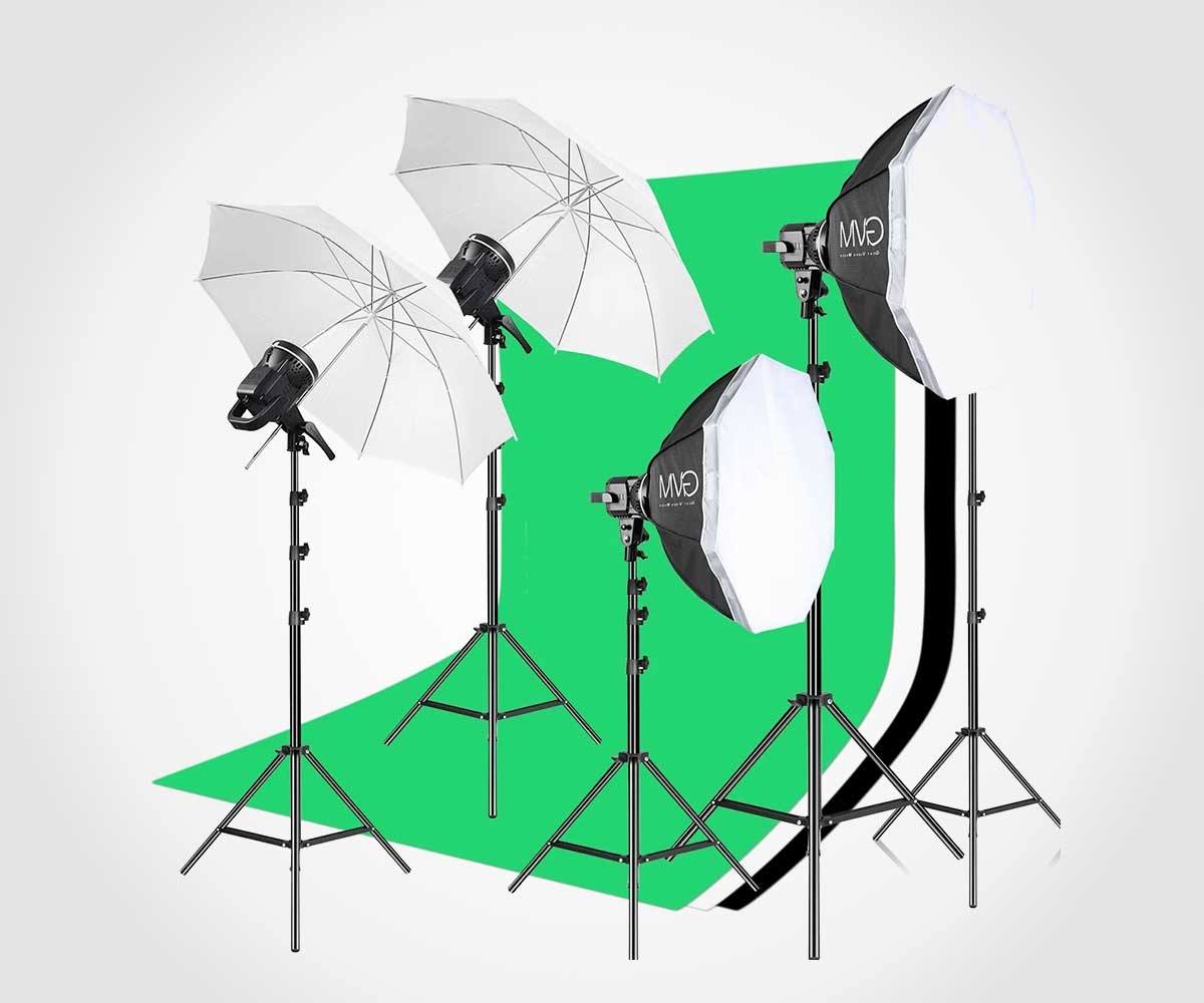 GVM P80S II 4 LIGHT 4 X P80S FIXTURE LED VIDEO LIGHT