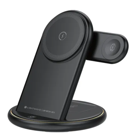Lightwave 3-IN-1  Wireless Charger LW-WCH-301