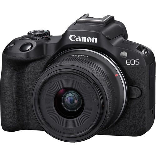 Canon EOS R50 Mirrorless Camera with 18-45mm and 55-210mm Lenses (Black) - Gallery Image 2