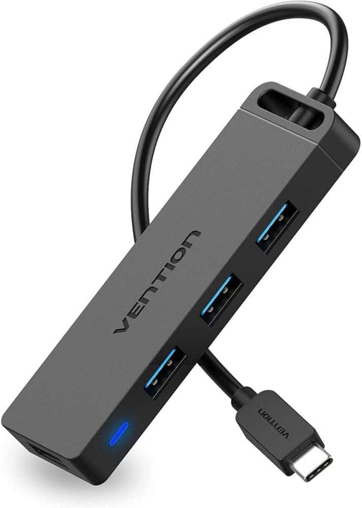 Vention 4-Port USB 3.0 Hub 0.5M Black- VEN CHKBB - Gallery Image 3