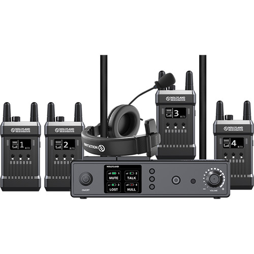 Hollyland T1000 Full-Duplex Intercom System with Four Beltpack Transceivers - Gallery Image 3