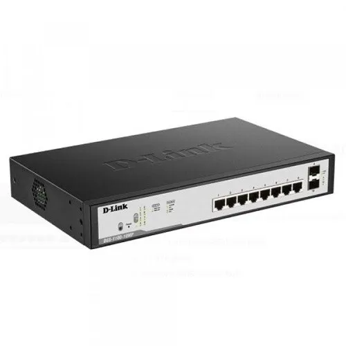 D-Link 8 Port PoE Gigabit Smart Managed Switch – DGS-F1100-10PS-E/B - Gallery Image 2