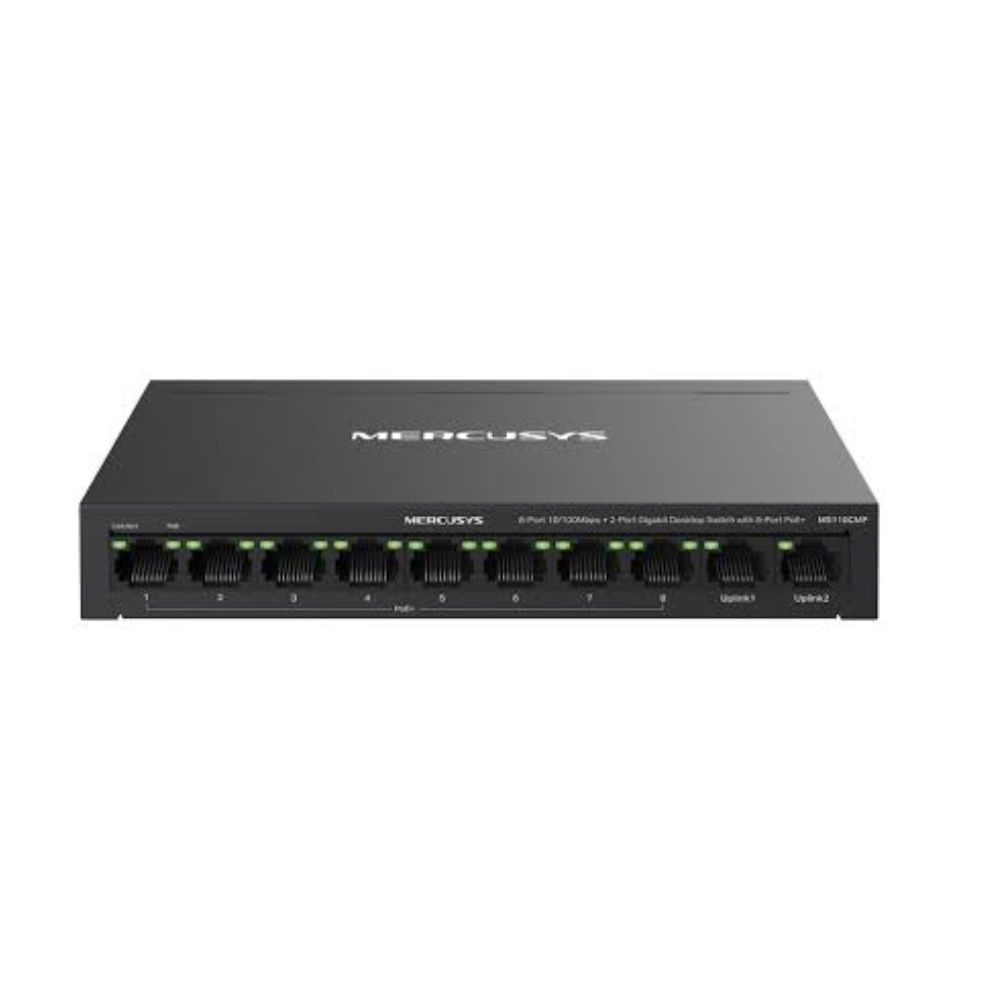 Mercusys MS110CMP 8-Port 10/100Mbps Gigabit Desktop PoE Switch - Gallery Image 3