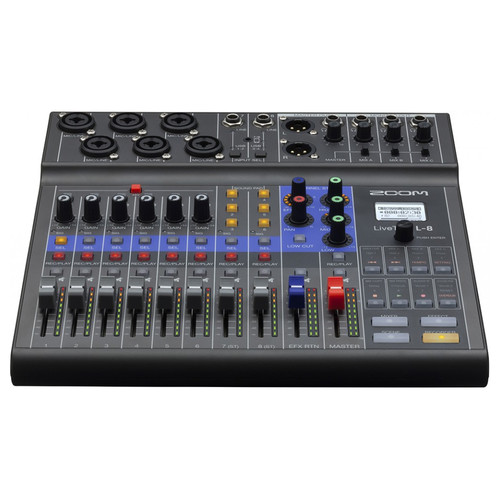 Zoom LiveTrak L-8 Portable 8-Channel Digital Mixer and Multitrack Recorder - Gallery Image 3