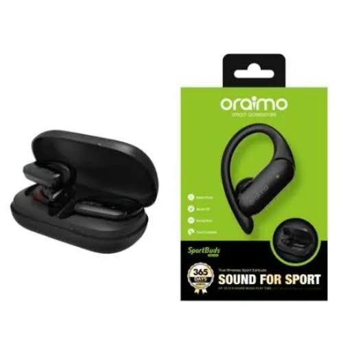 Black OEB-E95D Oraimo Wireless Sport Ear Buds - Gallery Image 2