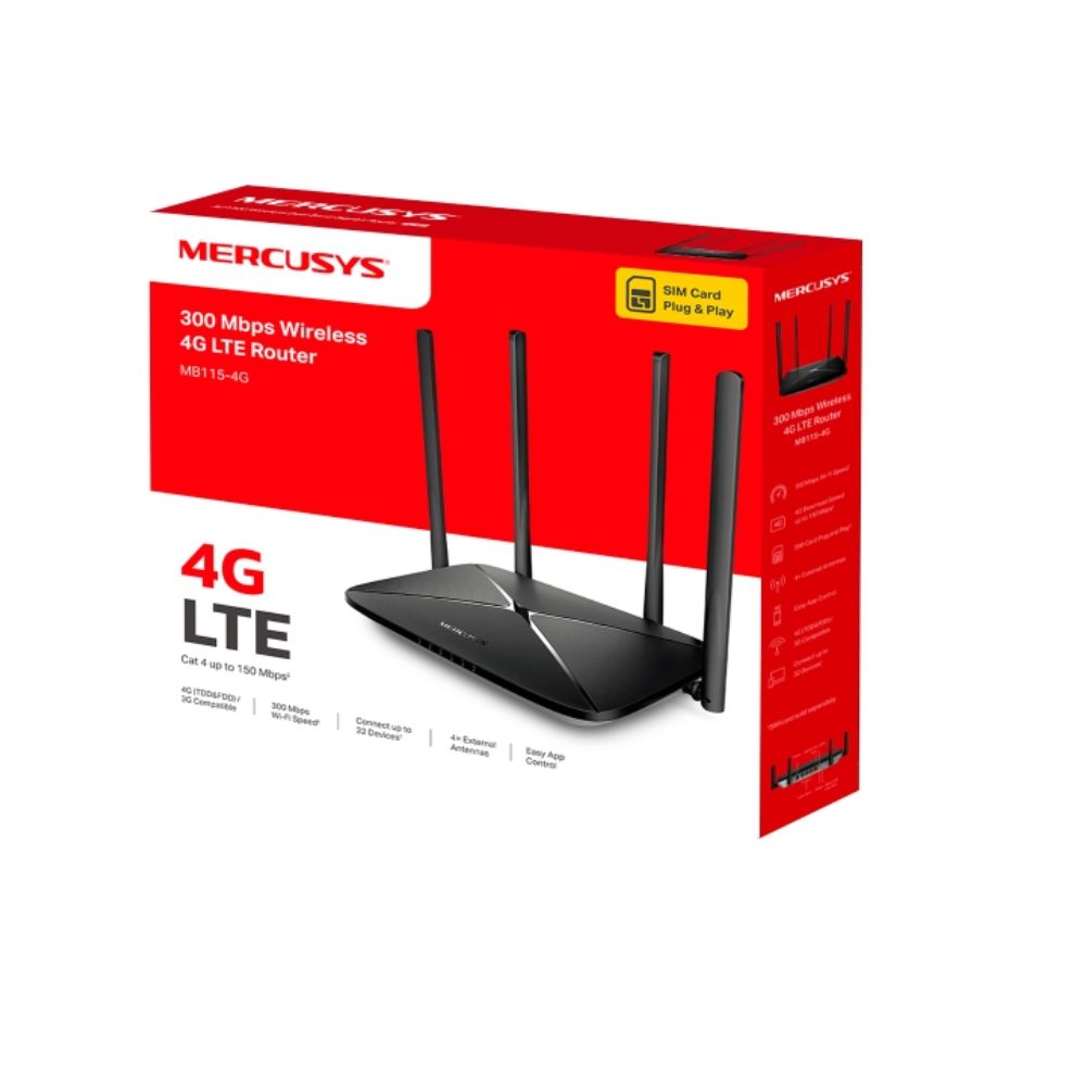 Mercusys MB115-4G 4G LTE Mobile Wi-Fi Router - Gallery Image 2