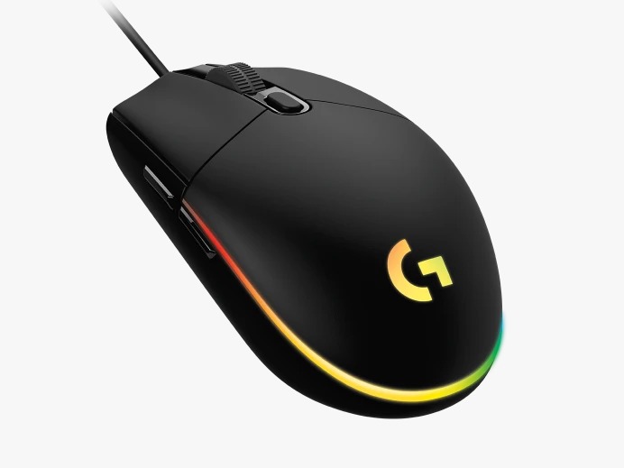 Logitech G102 LIGHTSYNC RGB 6 Button USB Gaming Mouse - Black - 910-005823 - Gallery Image 2