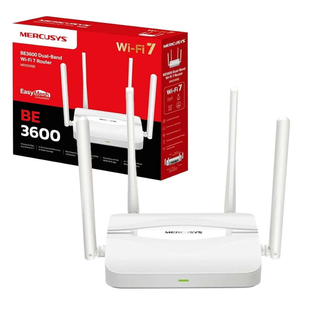 Mercusys MR25WBE BE3600 Dual-Band Wi-Fi 7 Router - Gallery Image 3