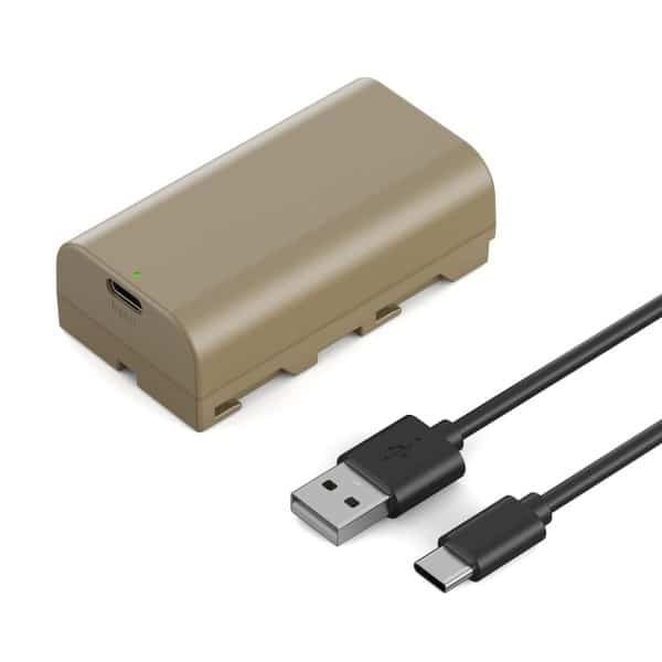 K&F NP-F550 Battery 3500mAh with Type C Direct Rechargeable Battery for Sony - Gallery Image 2